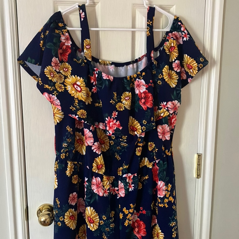 Cute Floral Summer Romper- Shein Curve 4x - Picture 1 of 3